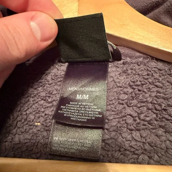The North Face Soft Shell Sherpa Lined Men’s Medium Jacket Grey
